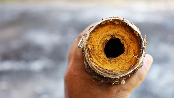 Rusty Galvanized Pipes Rusty or Discolored Water in Miami